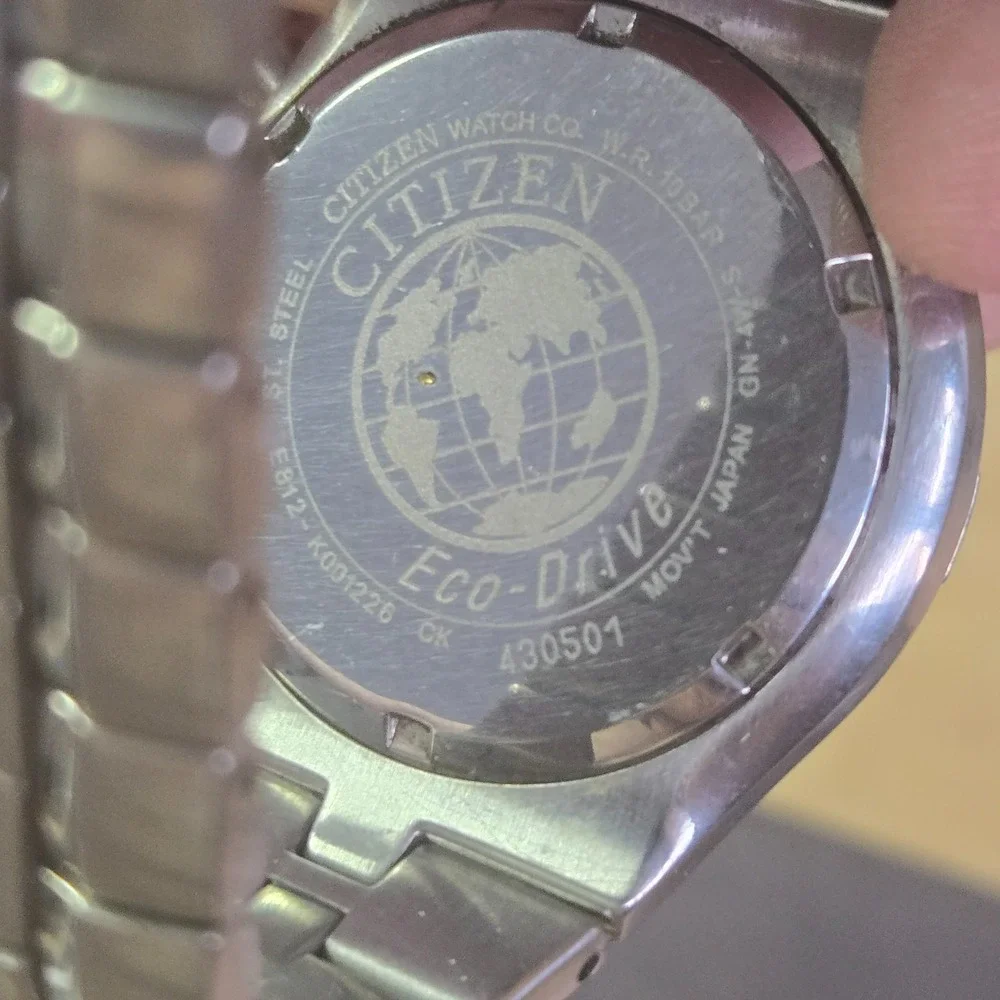Citizen Eco Drive Men's Watch E812-K001226 Chronograph 38mm working